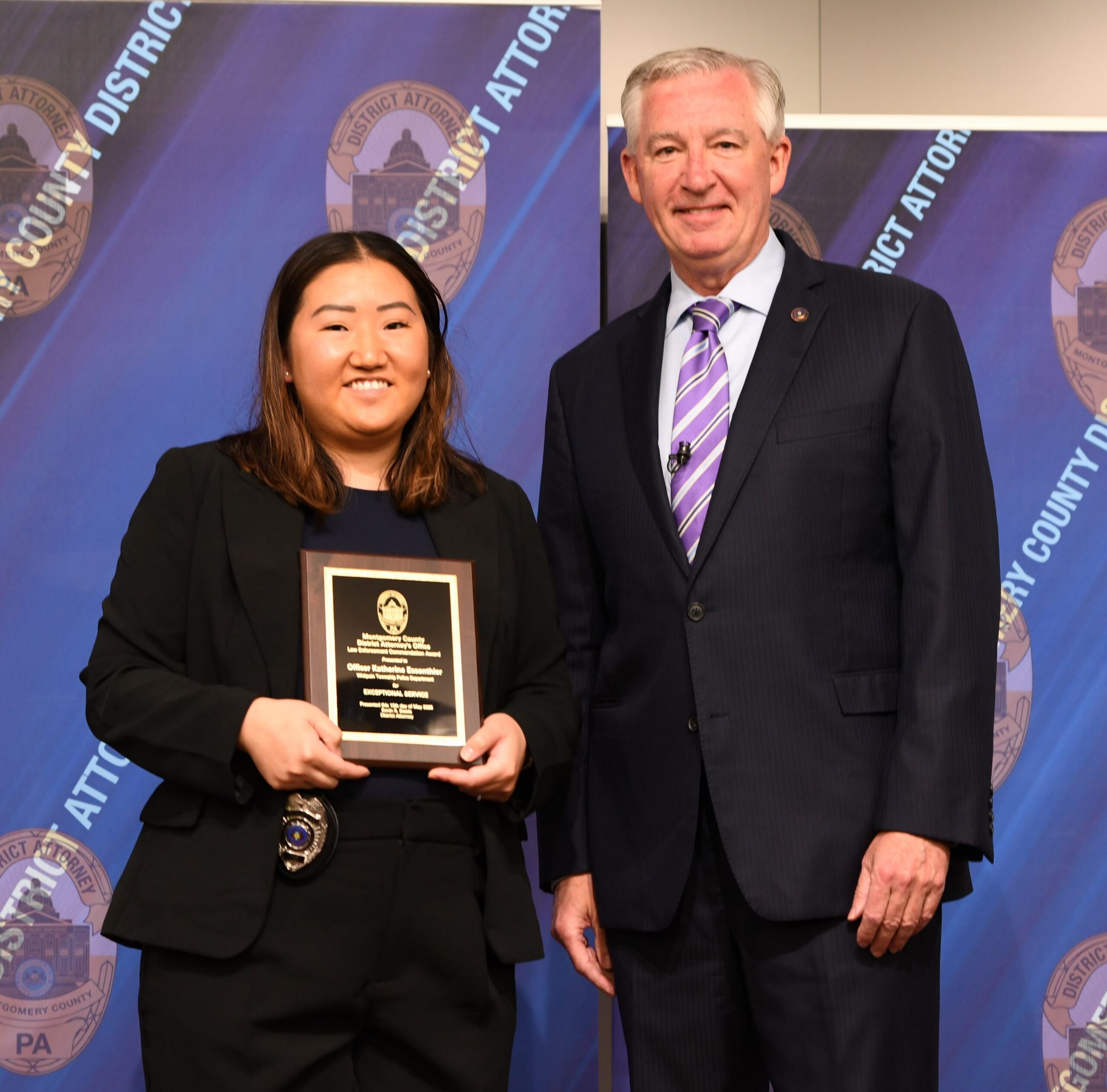 Whitpain Township police officer honored by Montgomery County DA for saving choking infant